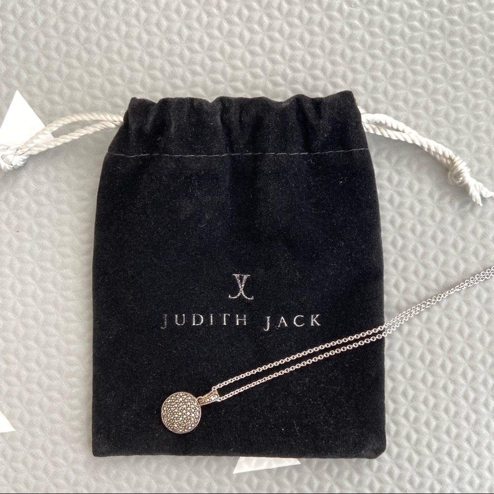 Judith Jack Double-sided Crystal Pendant, Sterling Silver